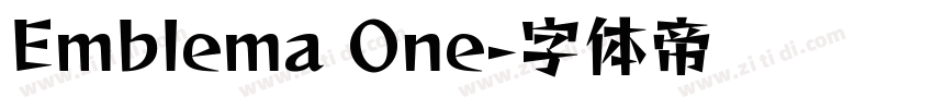 Emblema One字体转换